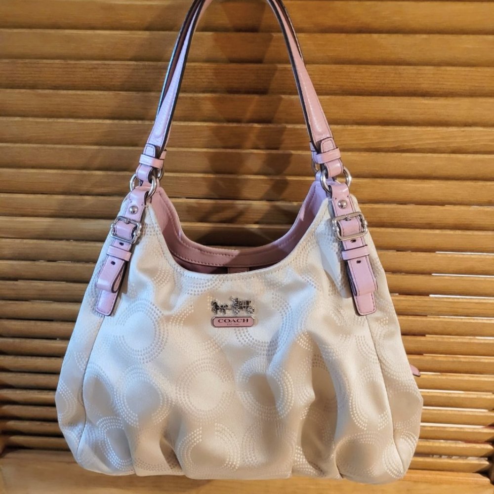 Coach Madison Dotted Op Art Maggie shoulder bag